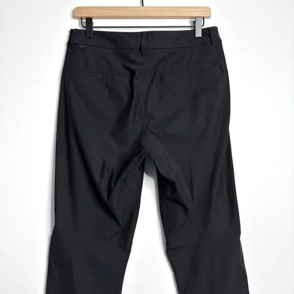 LULULEMON Mens Commission Pants Slim Warpstreme Black